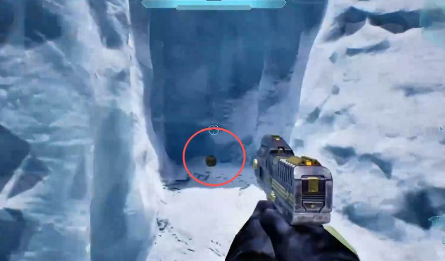 IWHBYD skull circled inside the ice alcove