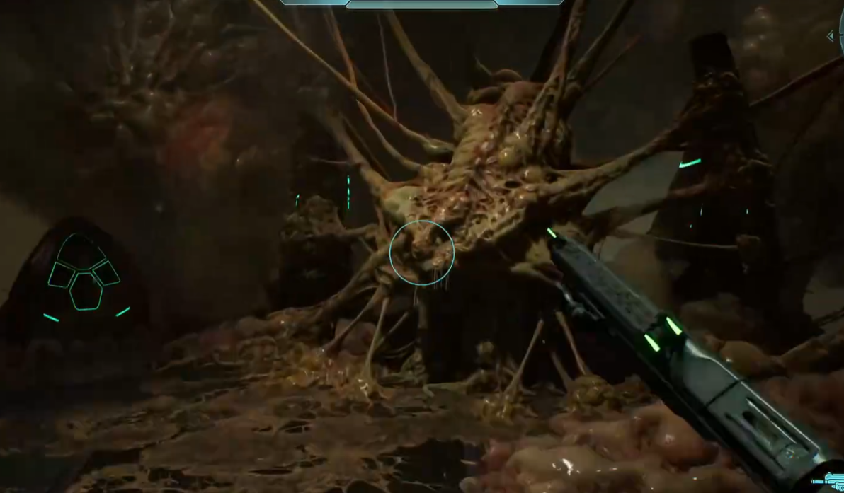 Captain Keyes remains covered in Flood growth near the end of the mission