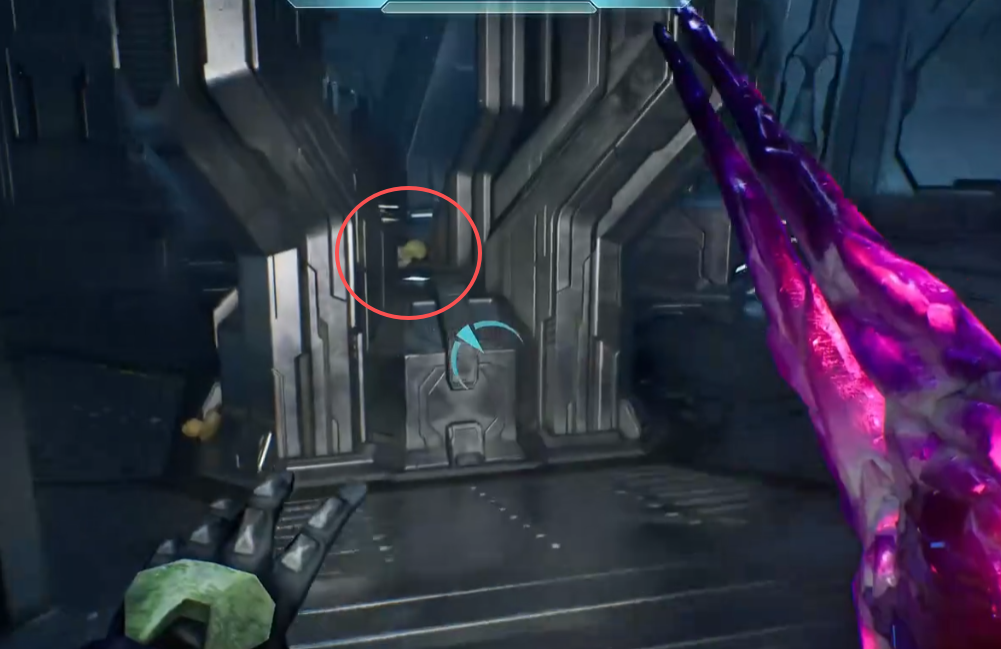 Mythic skull circled on the central pedestal in the final room